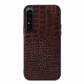 Cover Sony Xperia 1 IV Vera Pelle Di Coccodrillo