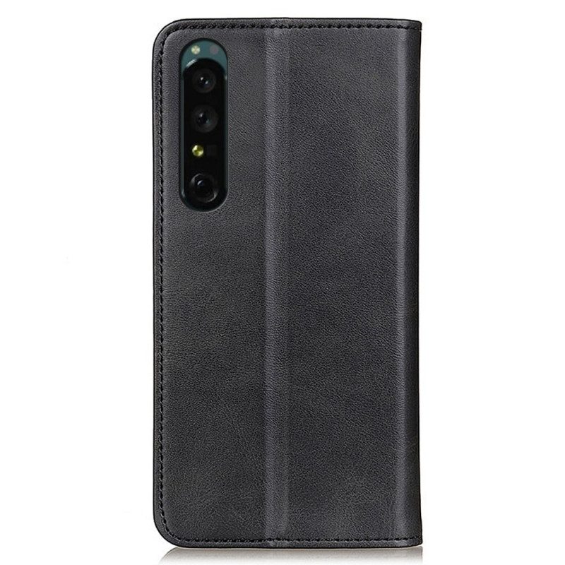 Custodia in pelle Sony Xperia 1 IV Cuoio Spaccato