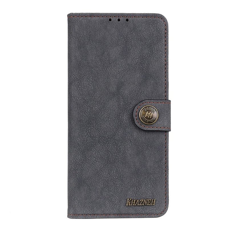 Custodia in pelle Sony Xperia 1 IV Khazneh Pelle Crosta Vintage