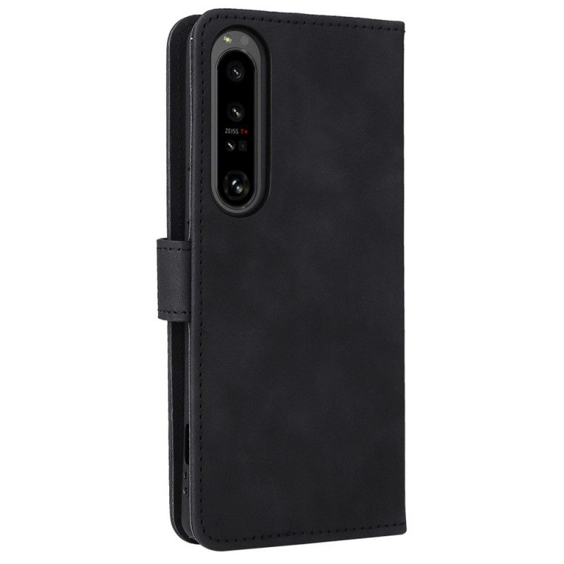 Custodia in pelle Sony Xperia 1 IV Semplice Con Cinturino