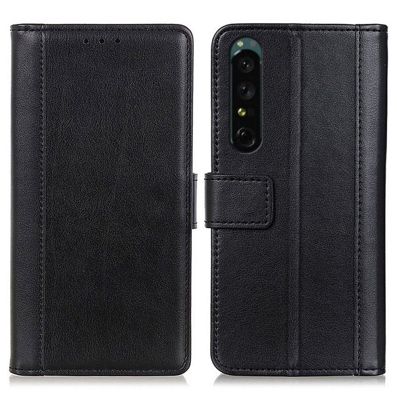 Custodia in pelle Sony Xperia 1 IV Stile In Pelle