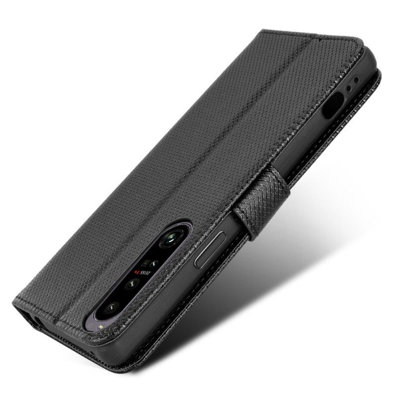 Custodia in pelle Sony Xperia 1 IV Stile Con Cinturino