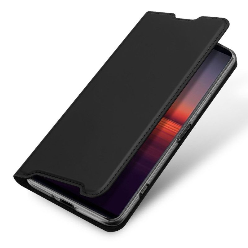 Folio Cover Sony Xperia 1 IV Custodia in pelle Serie Skin Pro Dux Ducis