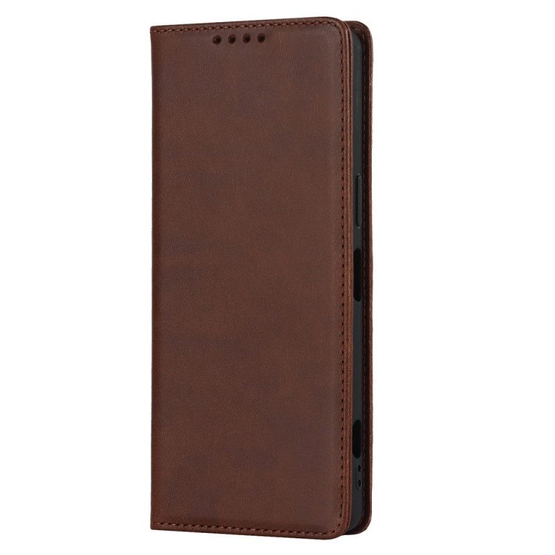 Folio Cover Sony Xperia 1 IV Custodia in pelle Stile Classico