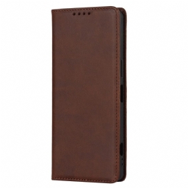 Folio Cover Sony Xperia 1 IV Custodia in pelle Stile Classico