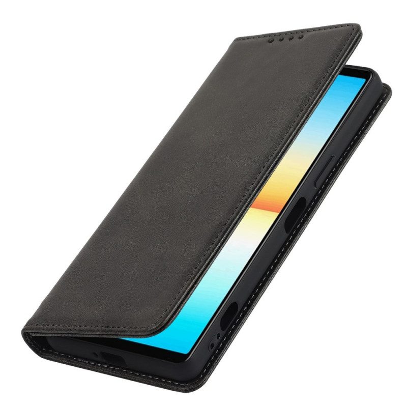 Folio Cover Sony Xperia 1 IV Custodia in pelle Stile Classico