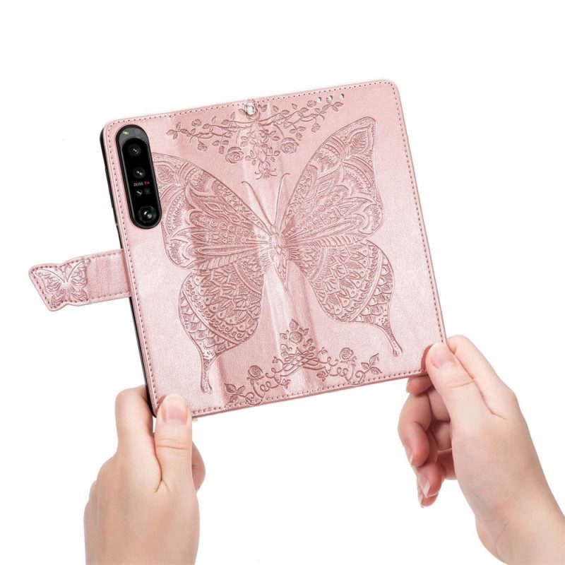 Folio Cover Sony Xperia 1 IV Farfalla Barocca