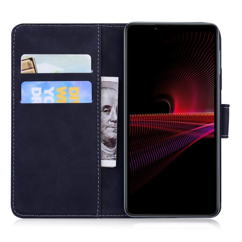 Folio Cover Sony Xperia 1 IV Farfalla D'epoca