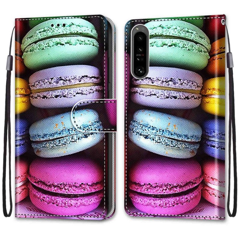 Folio Cover Sony Xperia 1 IV Macarons