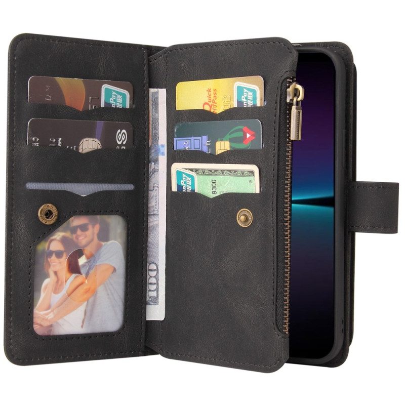 Folio Cover Sony Xperia 1 IV Portacarte Multifunzione