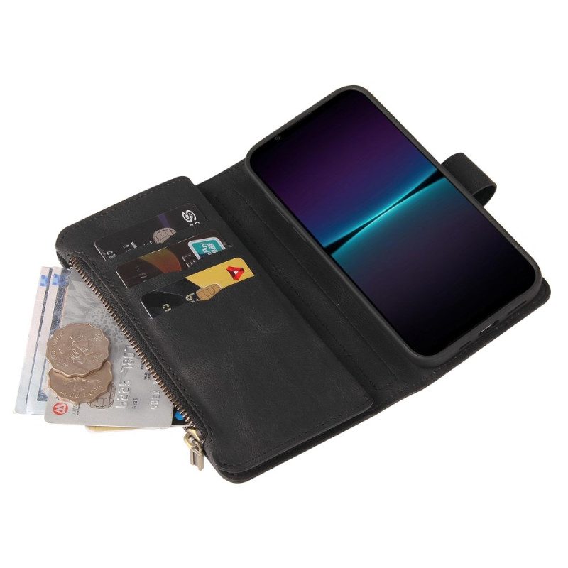 Folio Cover Sony Xperia 1 IV Portacarte Multifunzione