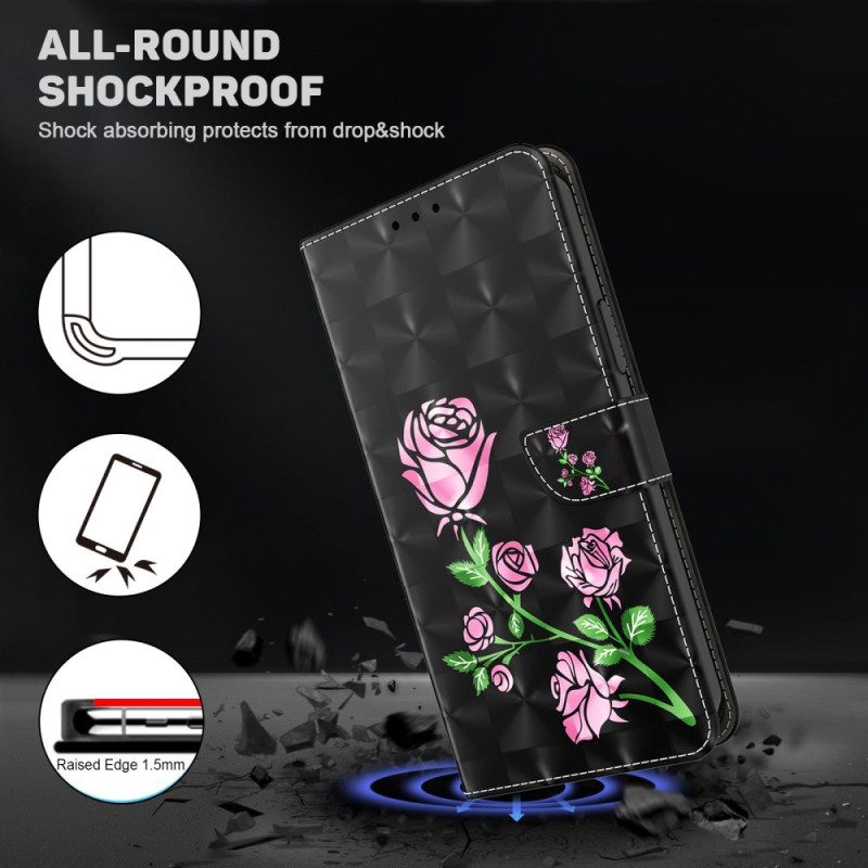 Folio Cover Sony Xperia 1 IV Rose Con Cordino