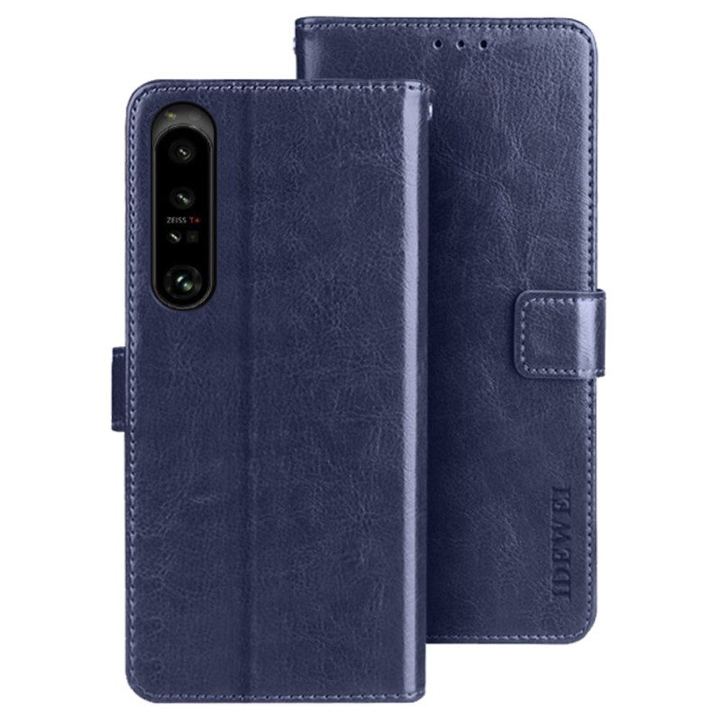 Folio Cover Sony Xperia 1 IV Similpelle Idewei