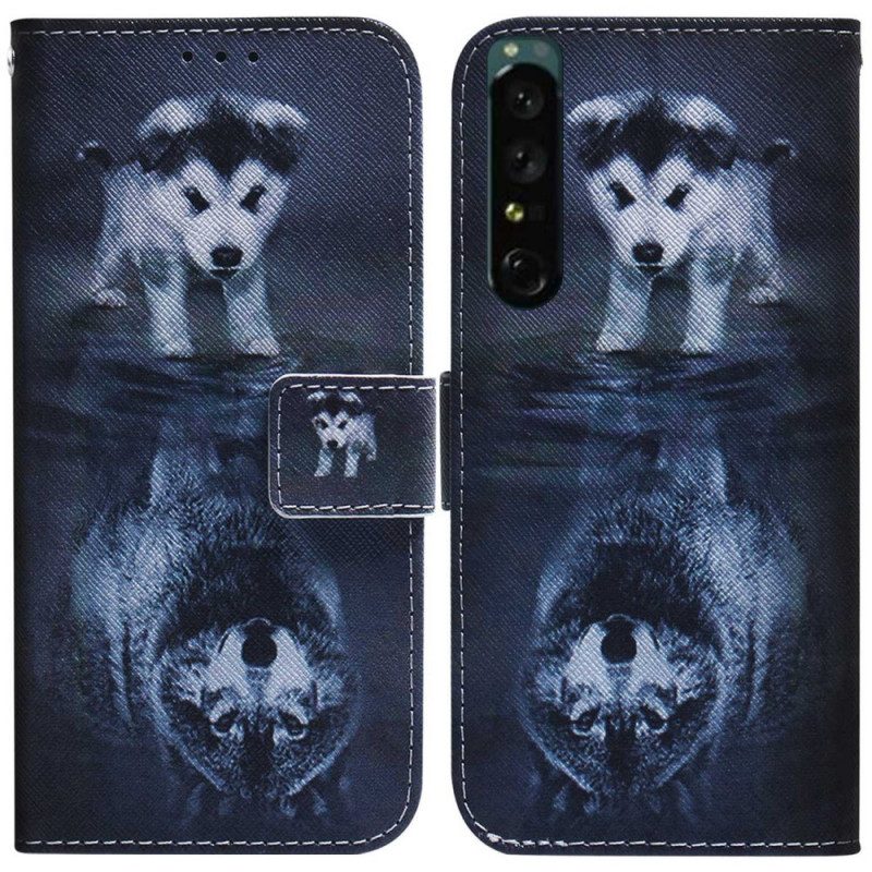 Folio Cover Sony Xperia 1 IV Sogno Da Cucciolo