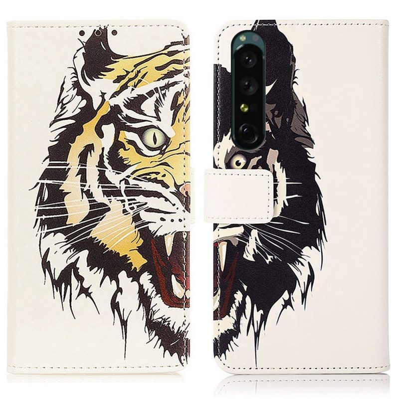 Folio Cover Sony Xperia 1 IV Tigre Feroce