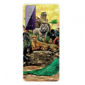 Cover Samsung Galaxy S21 FE Animali Da Safari