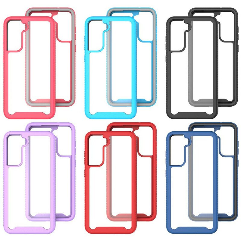 Cover Samsung Galaxy S21 FE Bordi In Silicone Dal Design Ibrido