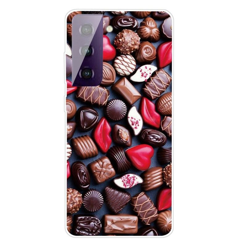 Cover Samsung Galaxy S21 FE Cioccolato Flessibile