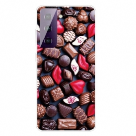 Cover Samsung Galaxy S21 FE Cioccolato Flessibile