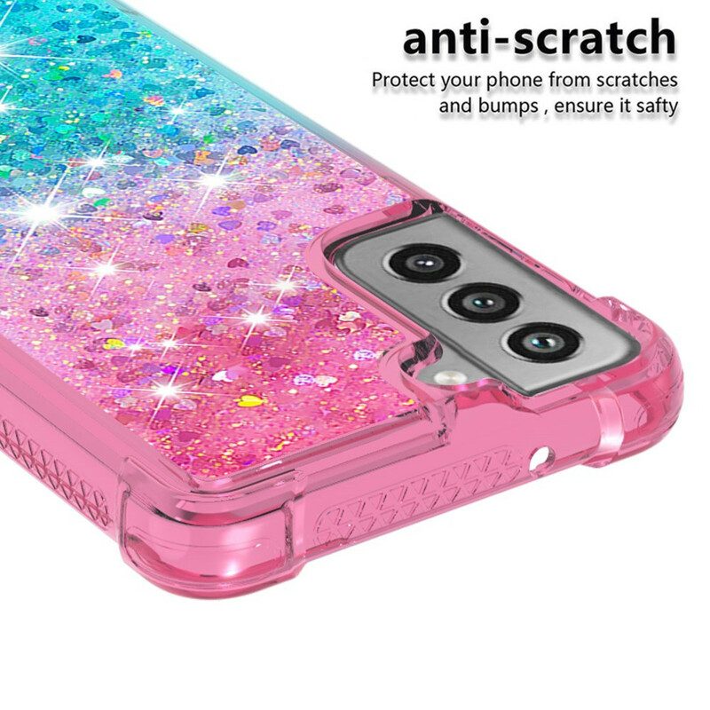 Cover Samsung Galaxy S21 FE Colori Paillettes