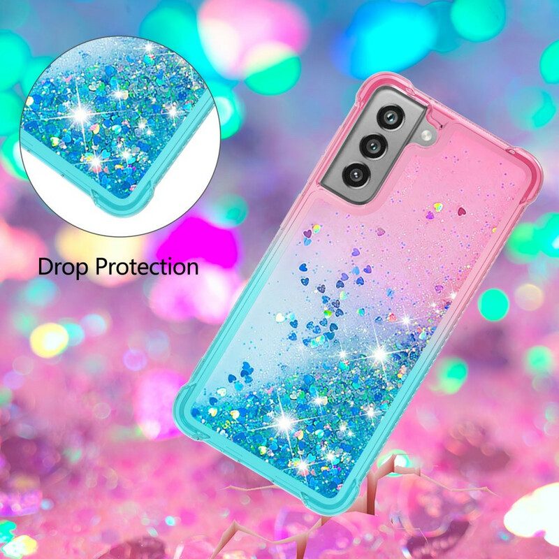 Cover Samsung Galaxy S21 FE Colori Paillettes