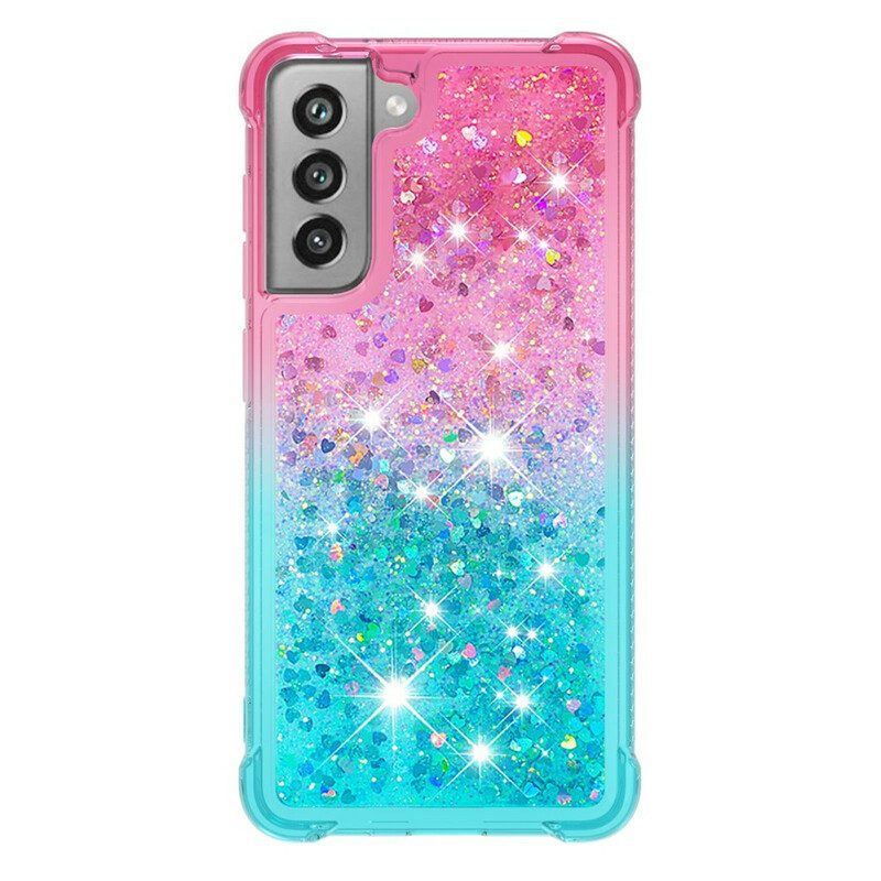 Cover Samsung Galaxy S21 FE Colori Paillettes