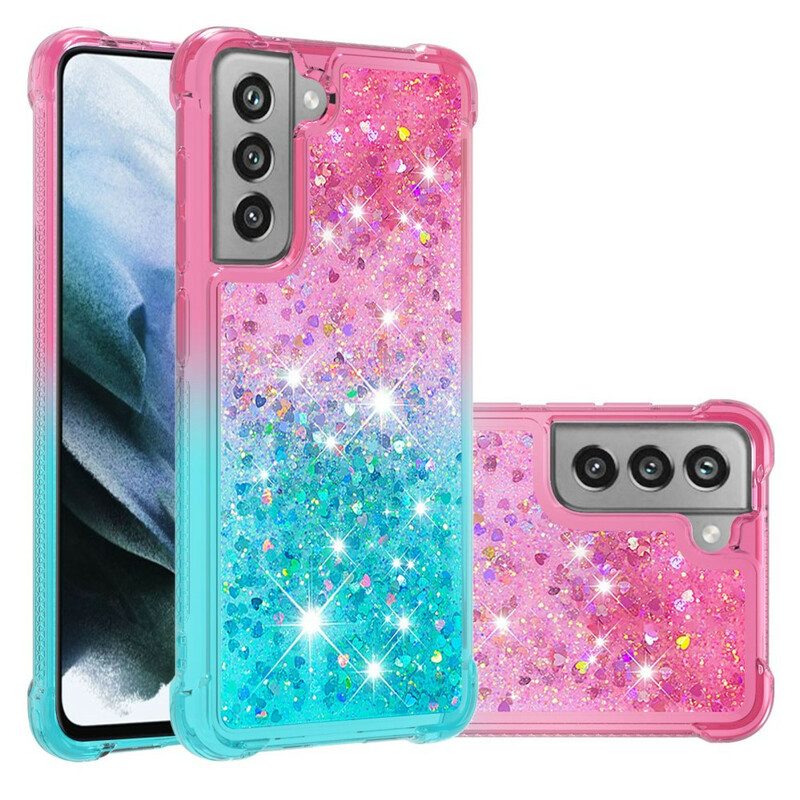 Cover Samsung Galaxy S21 FE Colori Paillettes