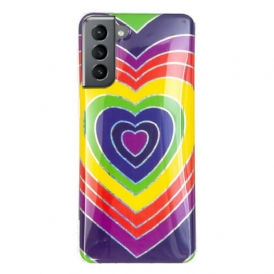 Cover Samsung Galaxy S21 FE Cuore Psichedelico