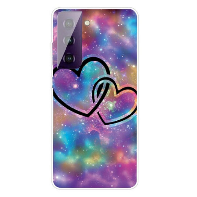 Cover Samsung Galaxy S21 FE Cuori Incatenati