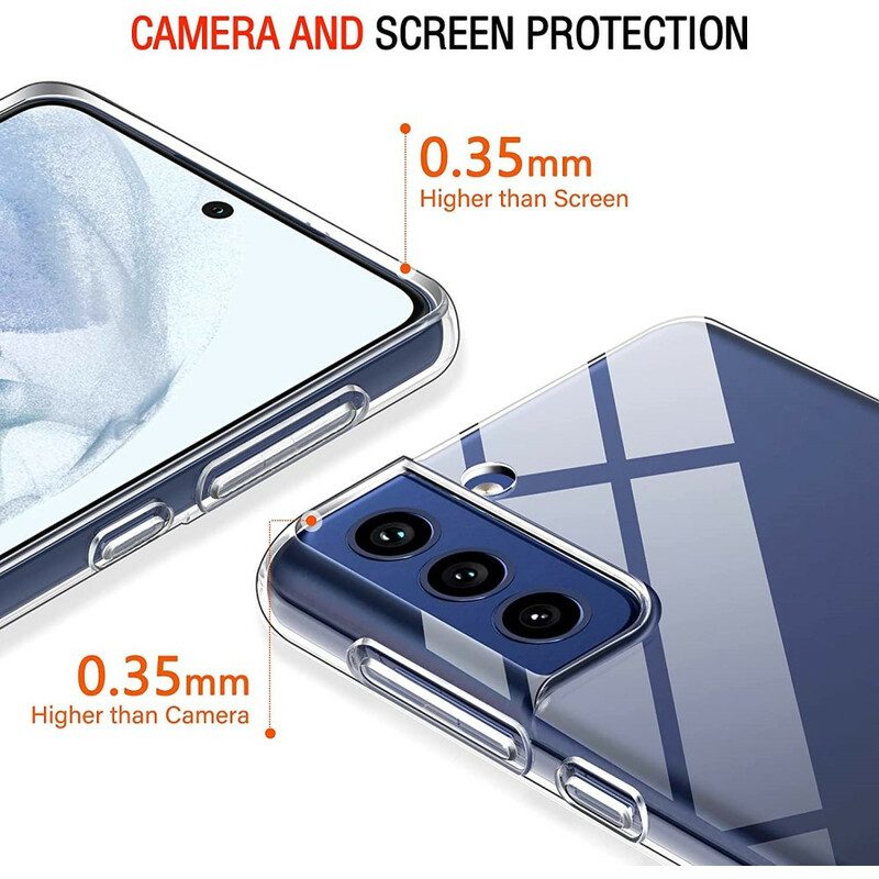 Cover Samsung Galaxy S21 FE E Schermo In Vetro Temperato