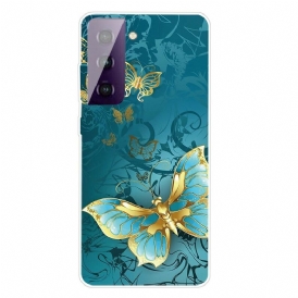 Cover Samsung Galaxy S21 FE Farfalle Flessibili