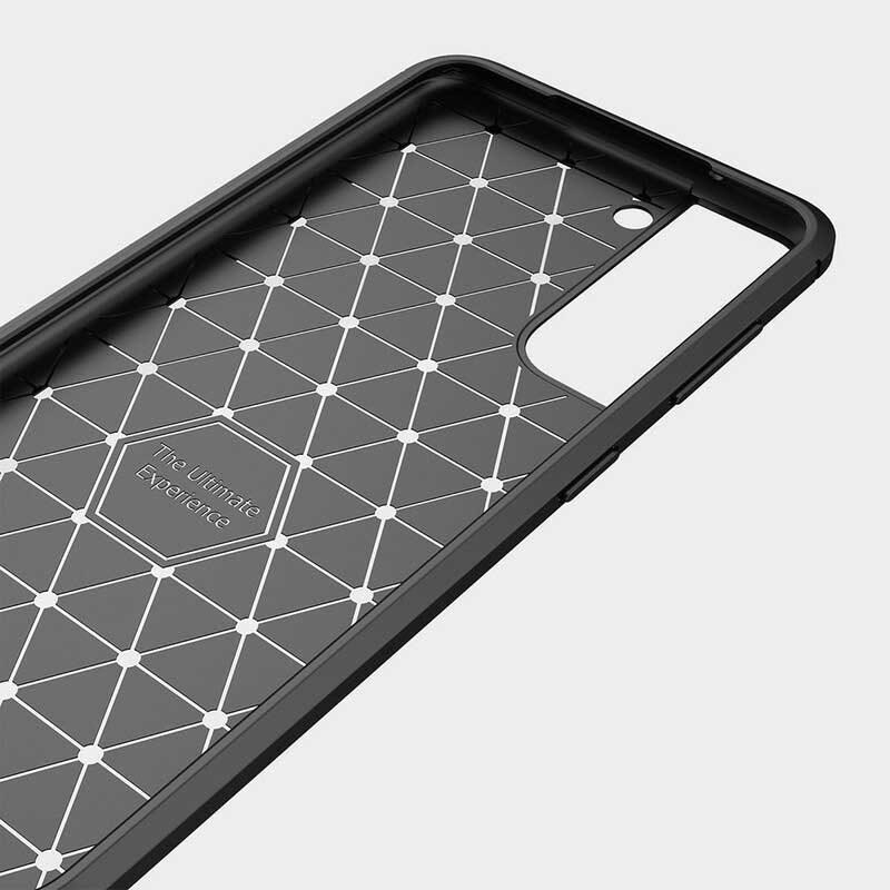 Cover Samsung Galaxy S21 FE Fibra Di Carbonio Spazzolata