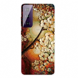 Cover Samsung Galaxy S21 FE Fiori Flessibili