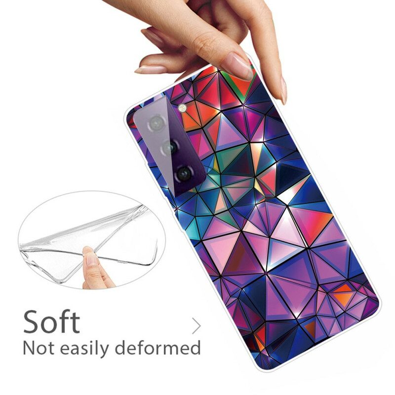 Cover Samsung Galaxy S21 FE Geometria Flessibile