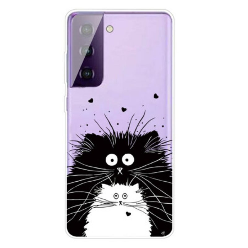 Cover Samsung Galaxy S21 FE Guarda I Gatti