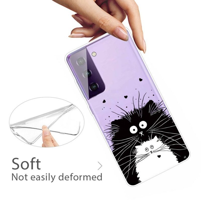 Cover Samsung Galaxy S21 FE Guarda I Gatti