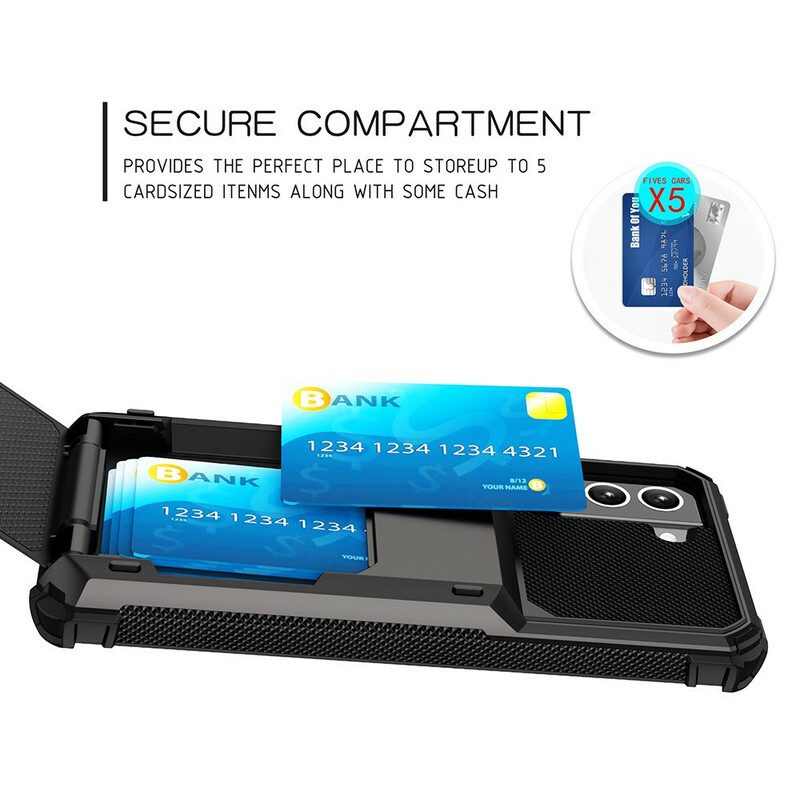 Cover Samsung Galaxy S21 FE Portacarte Stile Flip