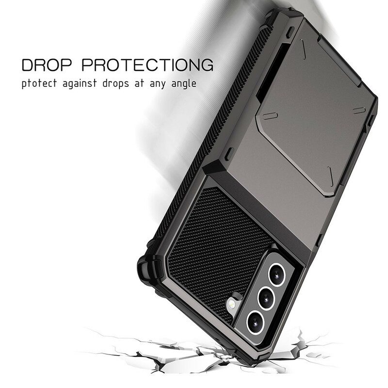 Cover Samsung Galaxy S21 FE Portacarte Stile Flip