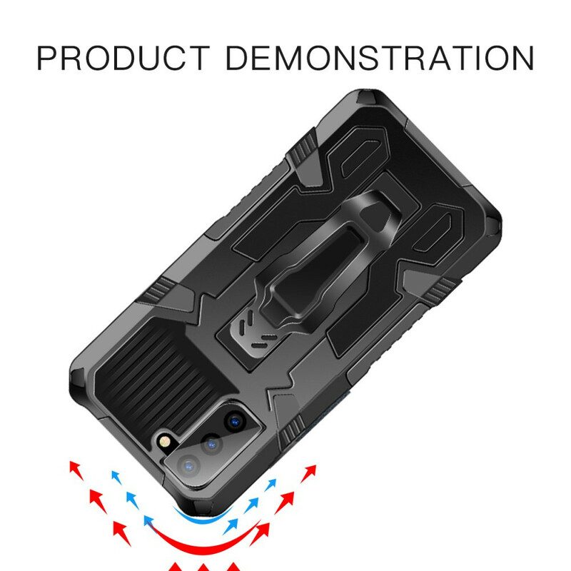 Cover Samsung Galaxy S21 FE Robot Con Clip Da Cintura