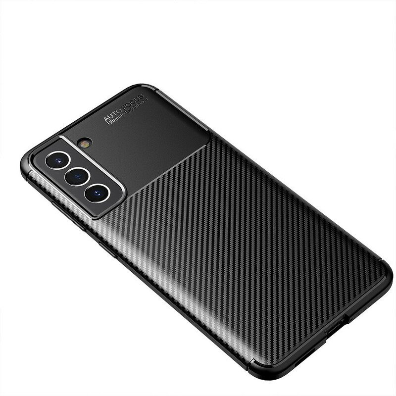 Cover Samsung Galaxy S21 FE Struttura Flessibile In Fibra Di Carbonio