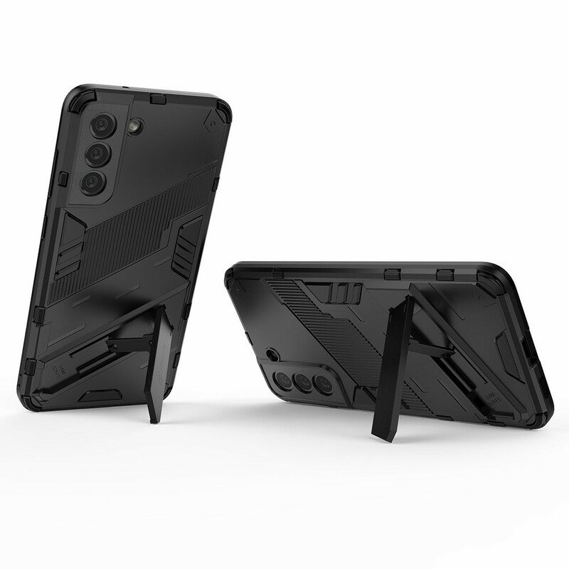 Cover Samsung Galaxy S21 FE Supporto Staccabile A Due Posizioni A Mani Libere