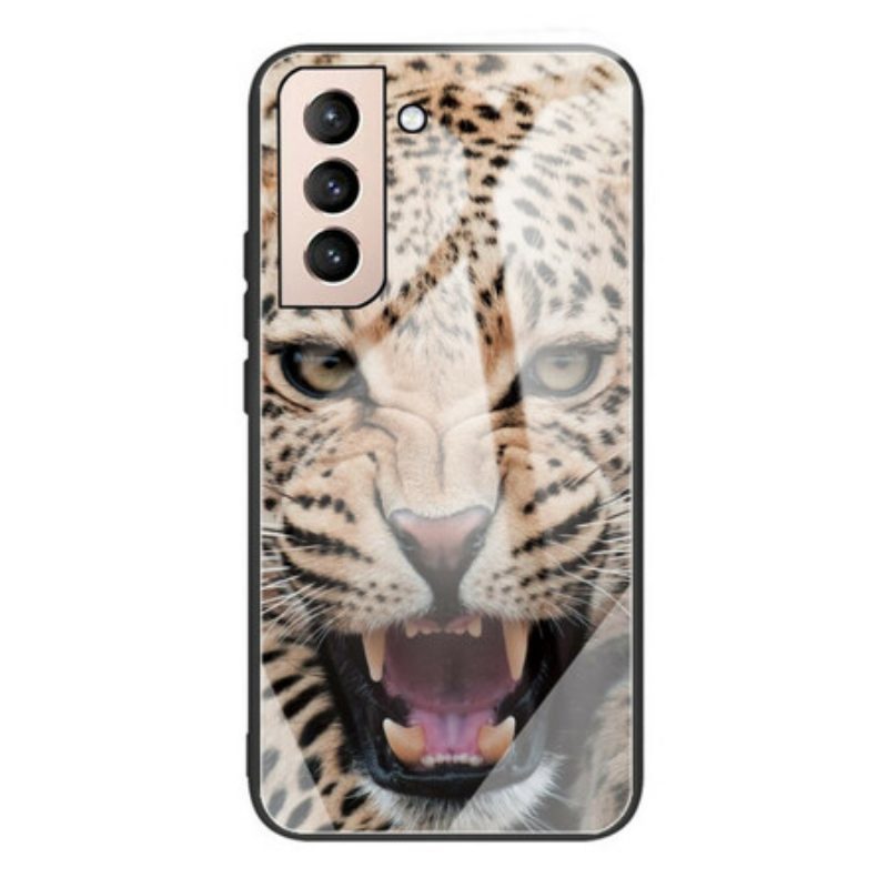 Cover Samsung Galaxy S21 FE Vetro Temperato Leopardo