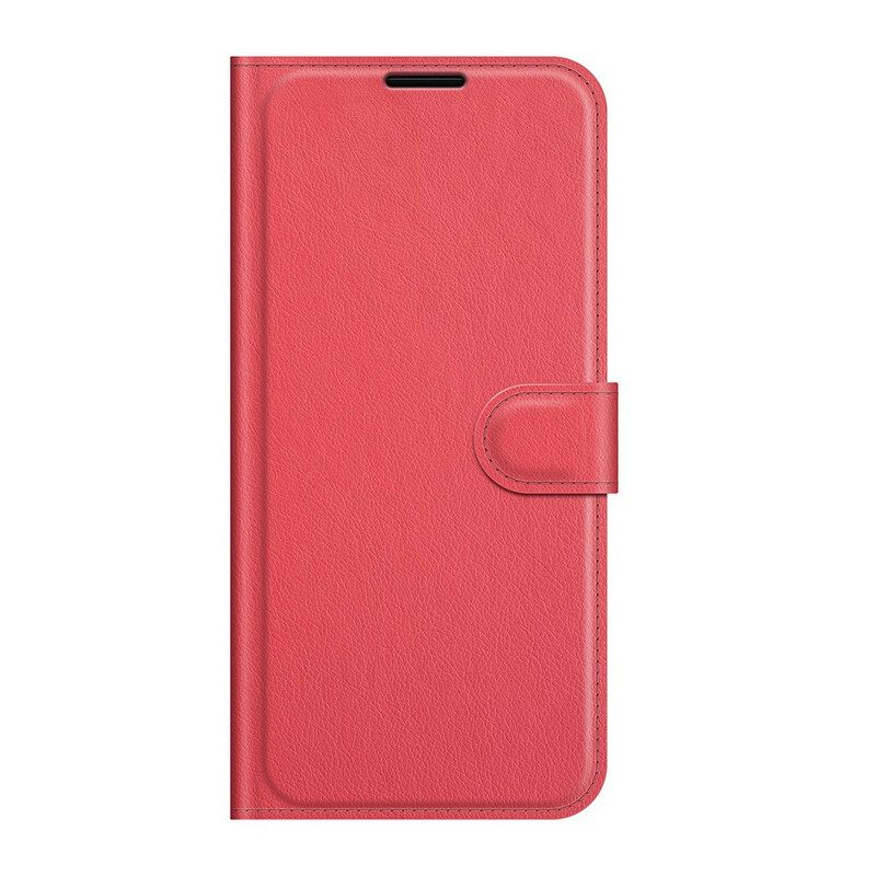 Custodia in pelle Samsung Galaxy S21 FE Classica Ecopelle Litchi