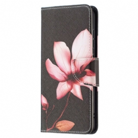 Custodia in pelle Samsung Galaxy S21 FE Fiore Rosa