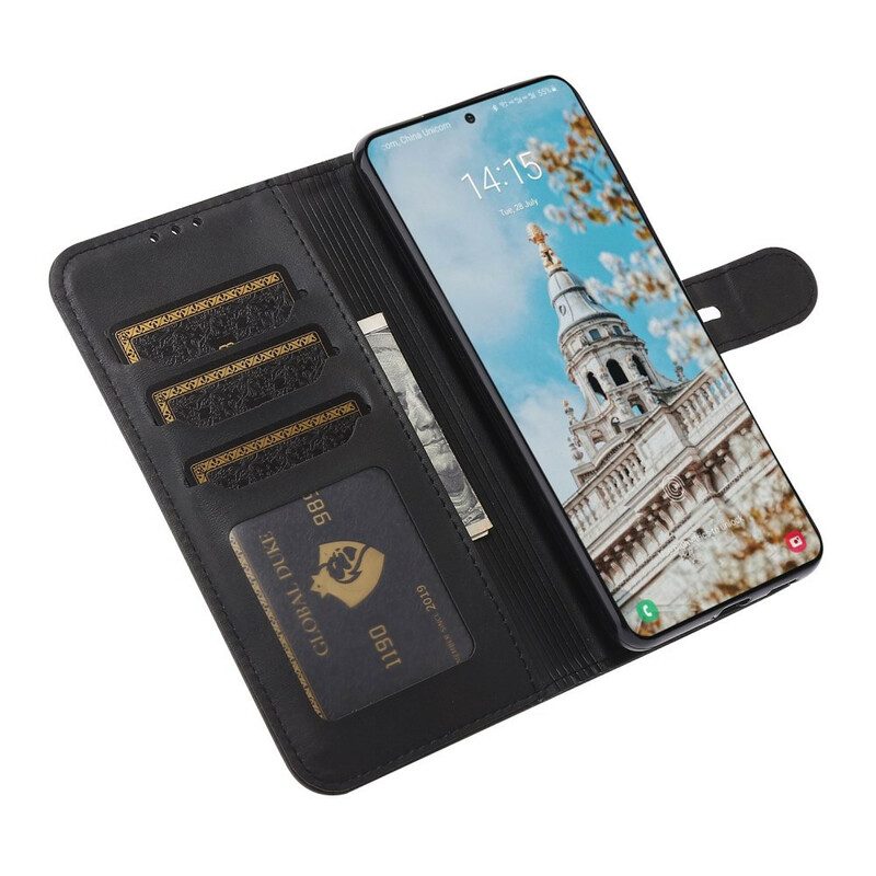 Custodia in pelle Samsung Galaxy S21 FE Gattino In Ecopelle