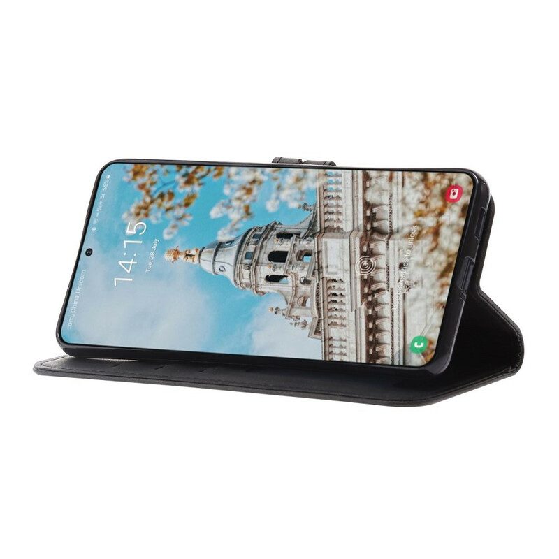 Custodia in pelle Samsung Galaxy S21 FE Gattino In Ecopelle