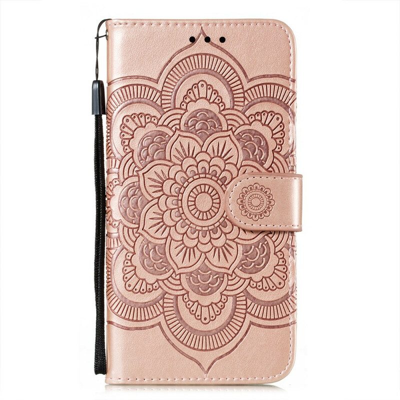 Custodia in pelle Samsung Galaxy S21 FE Mandala Completo