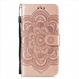 Custodia in pelle Samsung Galaxy S21 FE Mandala Completo