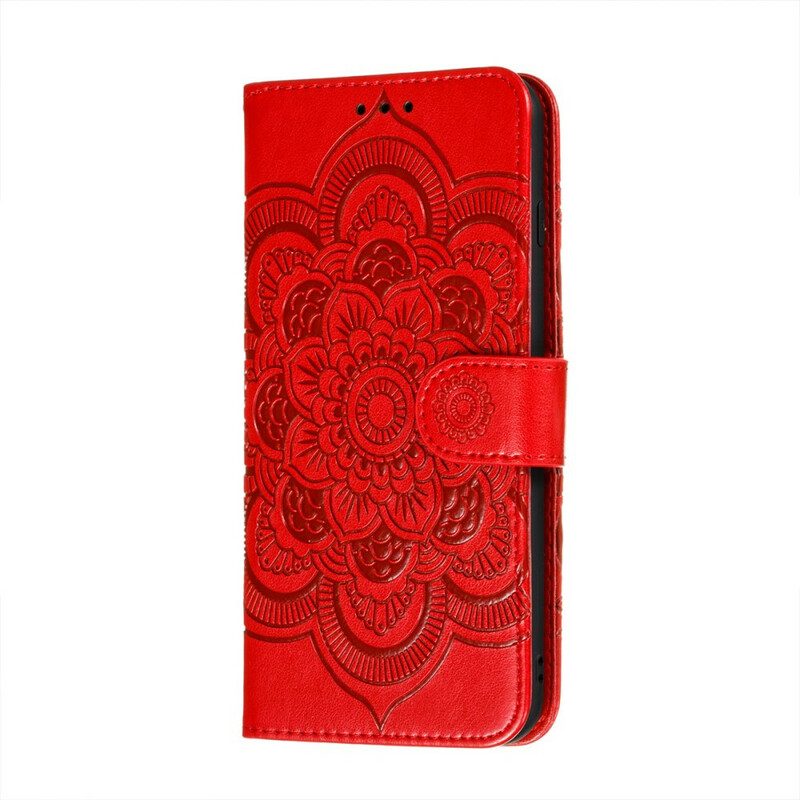 Custodia in pelle Samsung Galaxy S21 FE Mandala Completo