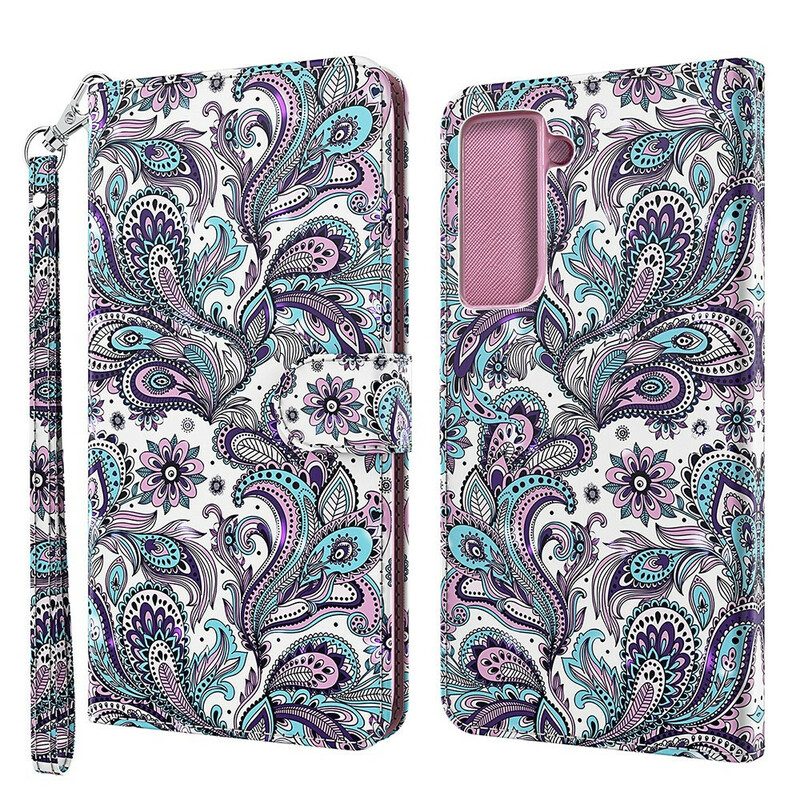 Custodia in pelle Samsung Galaxy S21 FE Pizzo Elegante